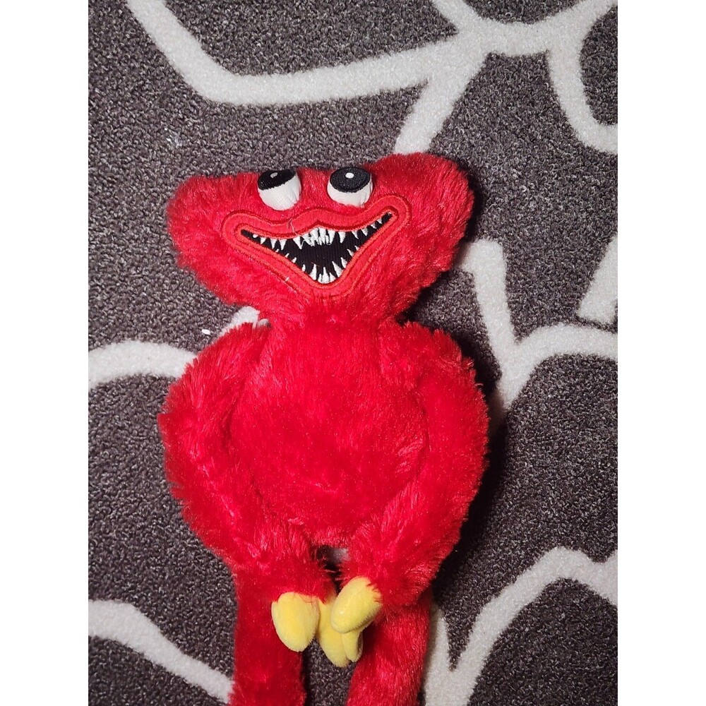 Huggy Wuggy Poppy Playtime Red Monster Plush Smile Teeth Attachable Hands